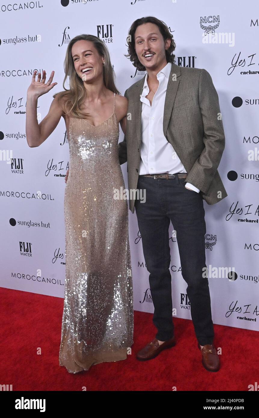 Beverly Hills, Unites States. 10th Apr, 2022. Brie Larson (L) and Elijah Allan-Blitz attend the Daily Front Row's Sixth annual Fashion Los Angeles Awards at the Beverly Wilshire in Beverly Hills, California on Sunday, April 10, 2022. Photo by Jim Ruymen/UPI Credit: UPI/Alamy Live News Stock Photo