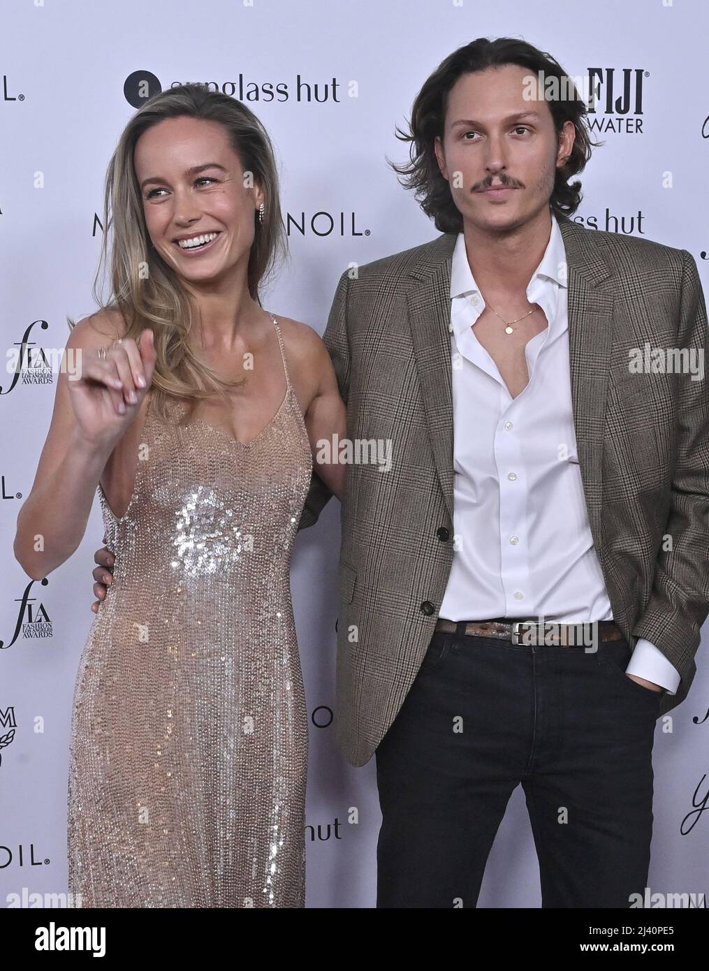 Beverly Hills, Unites States. 10th Apr, 2022. Brie Larson (L) and Elijah Allan-Blitz attend the Daily Front Row's Sixth annual Fashion Los Angeles Awards at the Beverly Wilshire in Beverly Hills, California on Sunday, April 10, 2022. Photo by Jim Ruymen/UPI Credit: UPI/Alamy Live News Stock Photo