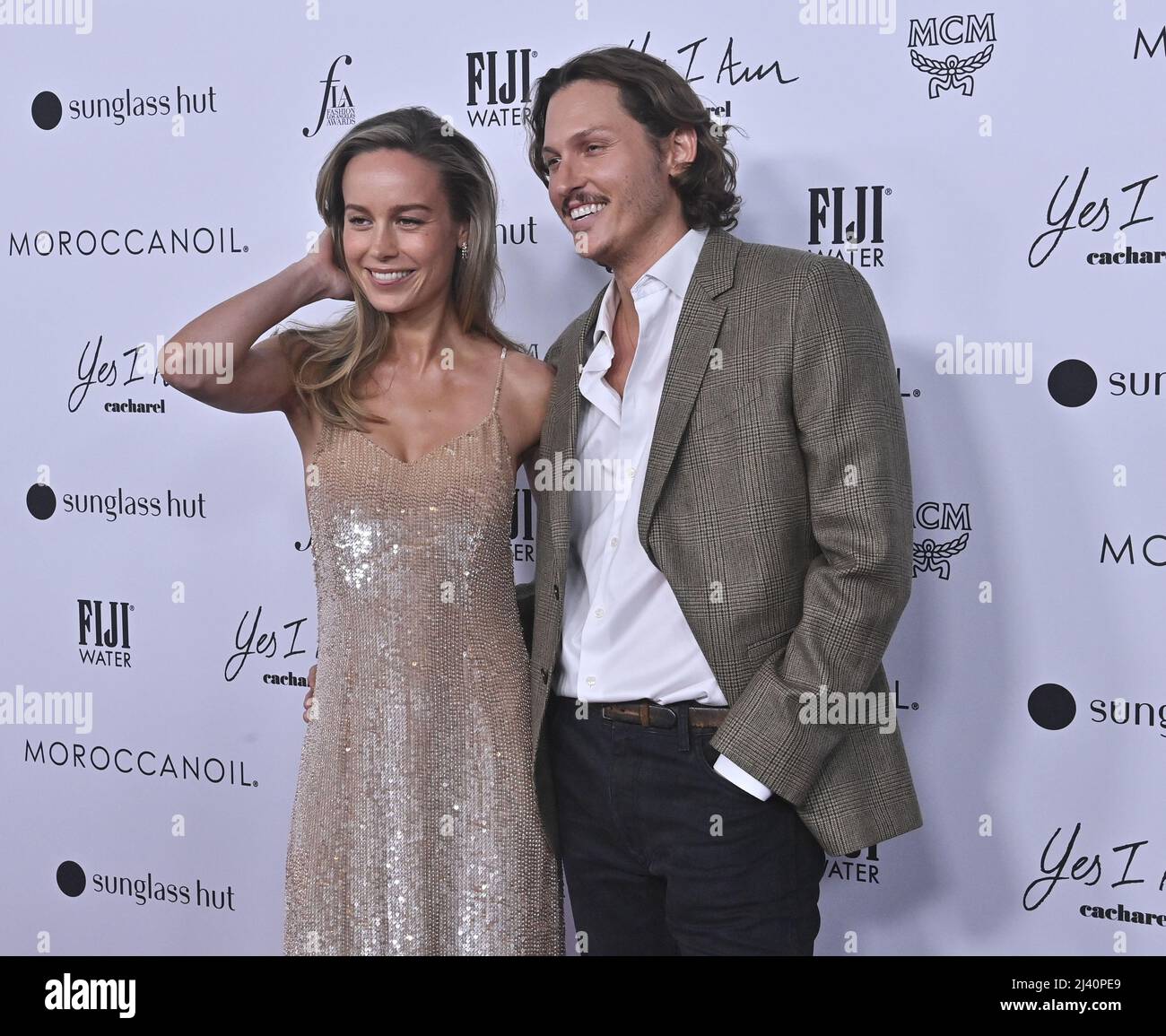 Beverly Hills, Unites States. 10th Apr, 2022. Brie Larson (L) and Elijah Allan-Blitz attend the Daily Front Row's Sixth annual Fashion Los Angeles Awards at the Beverly Wilshire in Beverly Hills, California on Sunday, April 10, 2022. Photo by Jim Ruymen/UPI Credit: UPI/Alamy Live News Stock Photo