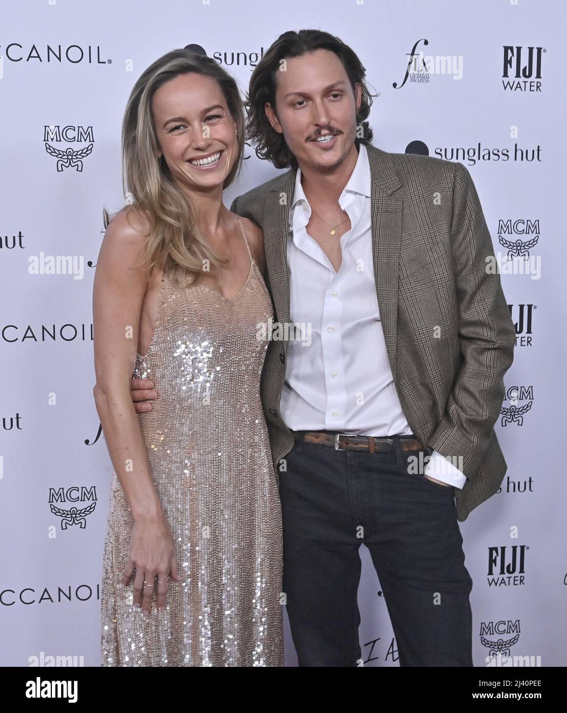 Beverly Hills, Unites States. 10th Apr, 2022. Brie Larson (L) and Elijah Allan-Blitz attend the Daily Front Row's Sixth annual Fashion Los Angeles Awards at the Beverly Wilshire in Beverly Hills, California on Sunday, April 10, 2022. Photo by Jim Ruymen/UPI Credit: UPI/Alamy Live News Stock Photo