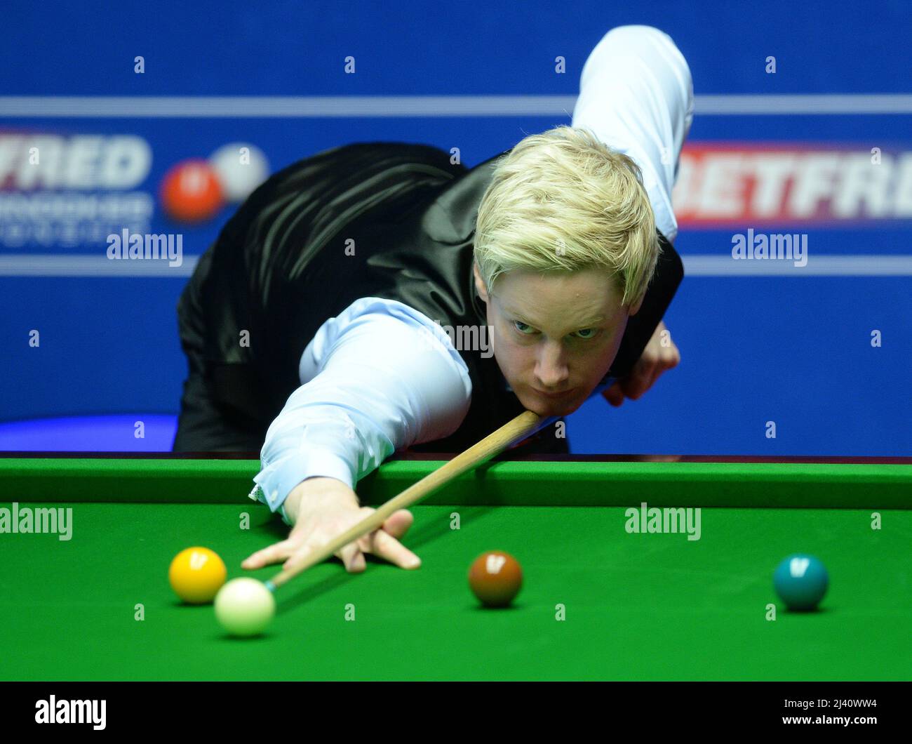 File photo dated 23-04-2017 of Neil Robertson. Robertson has been the best player this season, winning four titles including the Masters and the Tour Championship. Issue date: Monday April 11, 2022. Stock Photo