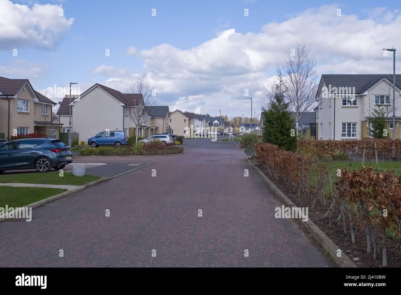Irvine, Scotland, UK April 02, 2022 Typical Scottish New build