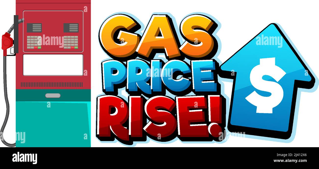 Gas Price Rise font logo design illustration Stock Vector Image & Art ...