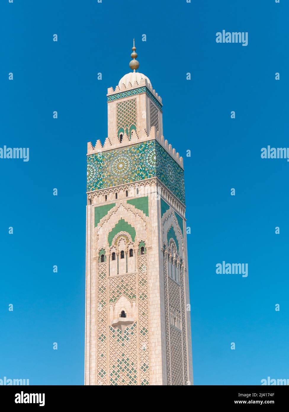 Casablanca's monumental Hassan II Mosque Stock Photo