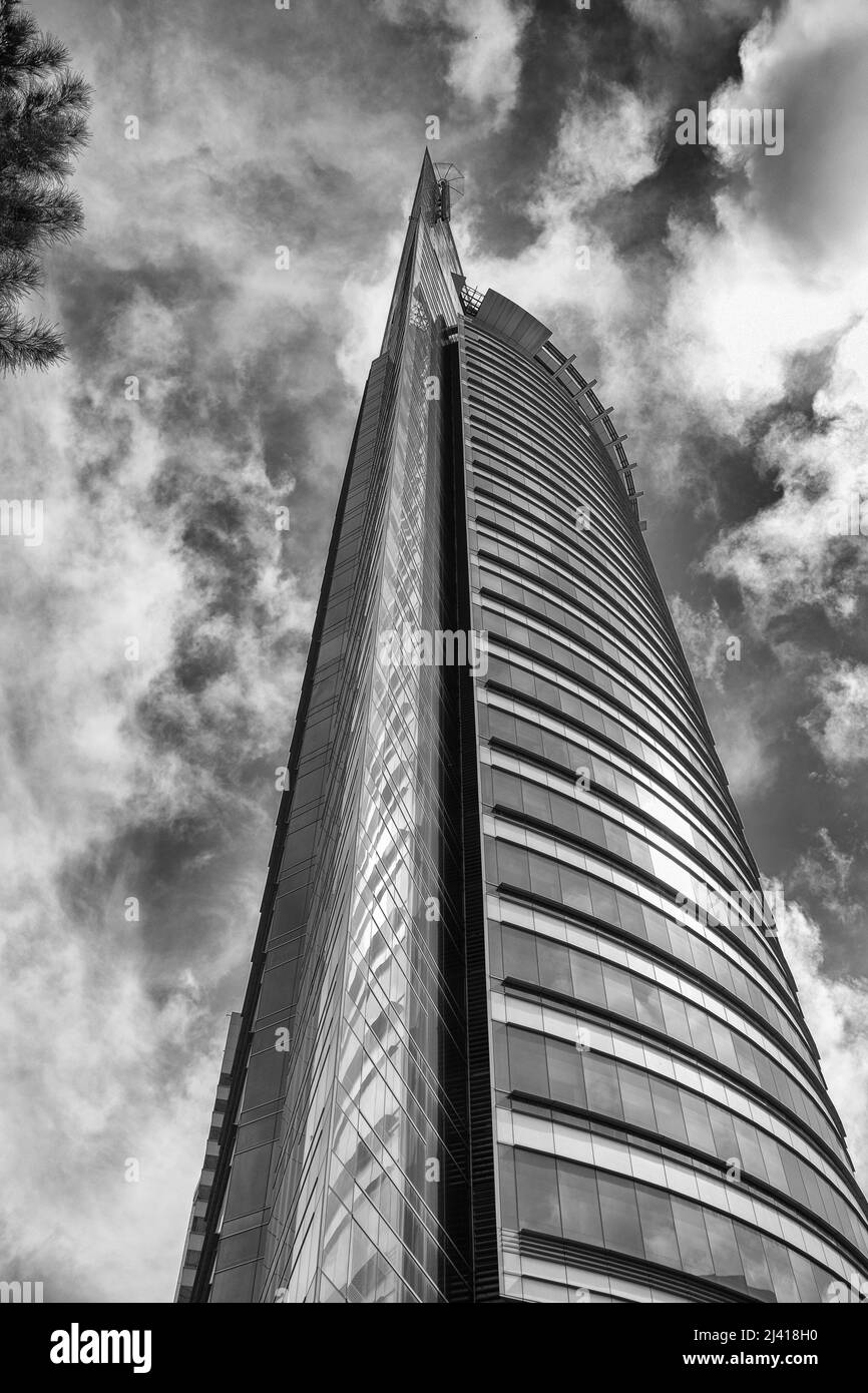 The Antel tower of communications in Montevideo, Uruguay Stock Photo