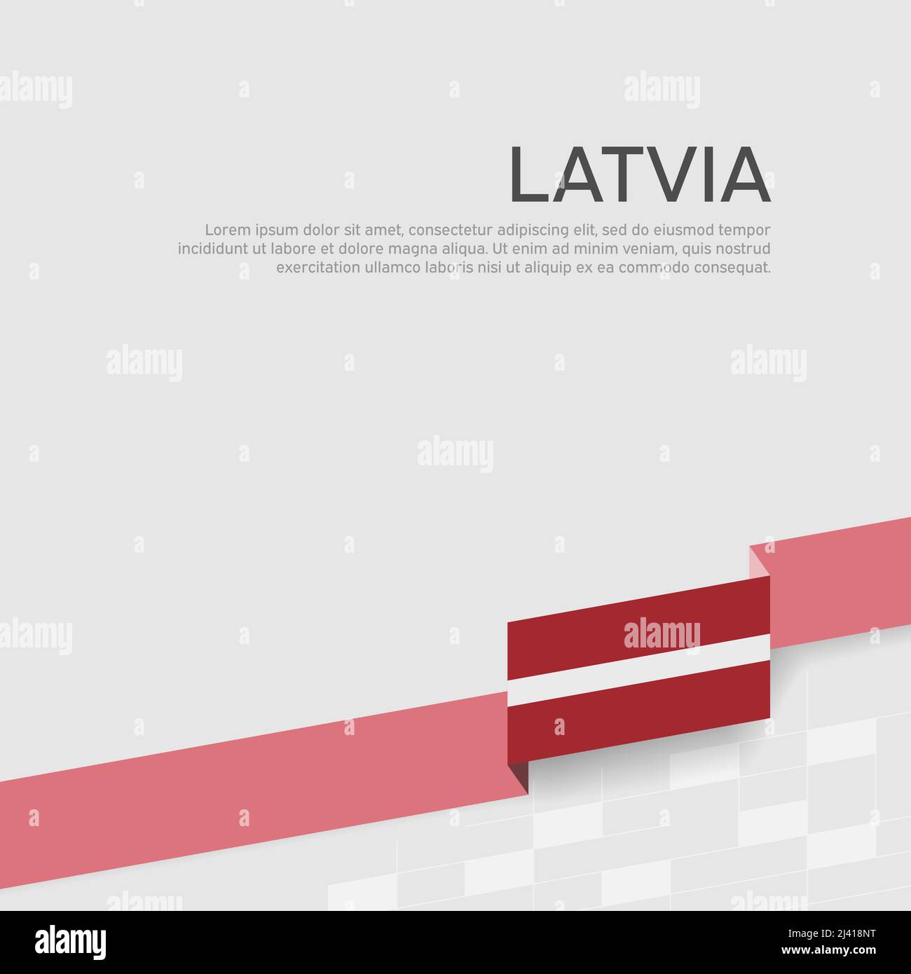 Ribbon in latvian flag Stock Vector Images - Alamy