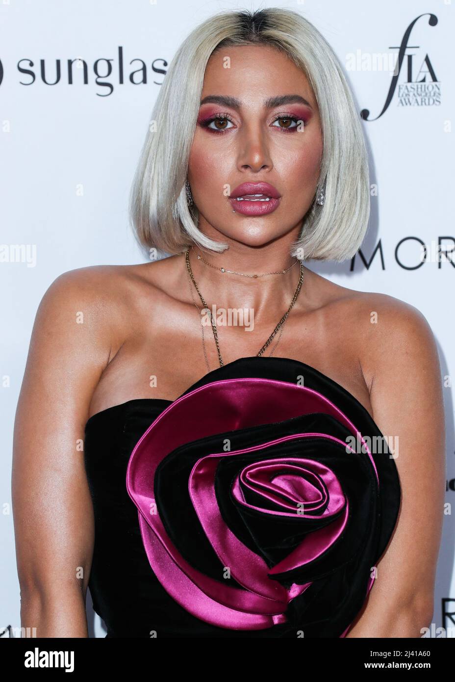 Roz Rivers BEVERLY HILLS, LOS ANGELES, CALIFORNIA, USA - APRIL 10: Model Roz ...