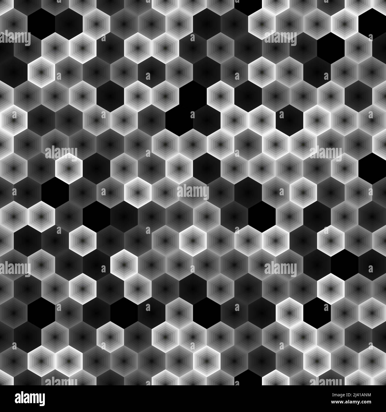 Honeycomb inspired abstract geometric seamless pattern of hexagons ...