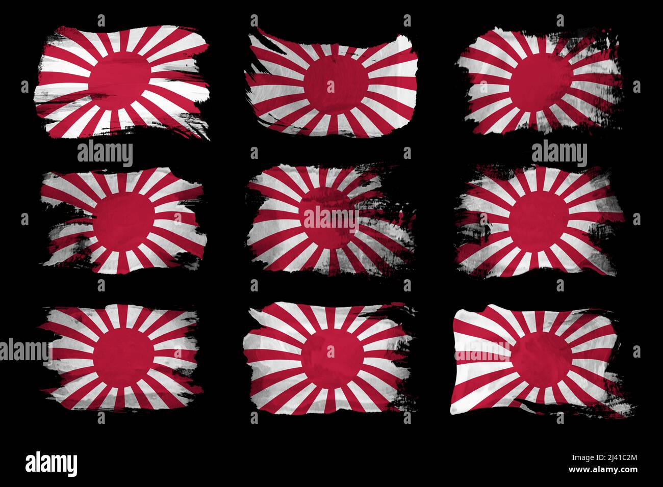 Rising sun brush stroke hi-res stock photography and images - Alamy