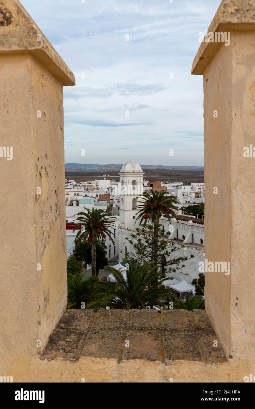 Premium Photo  Panoramic view of the town of conil de la frontera from the  torre de guzman cadiz andalusia