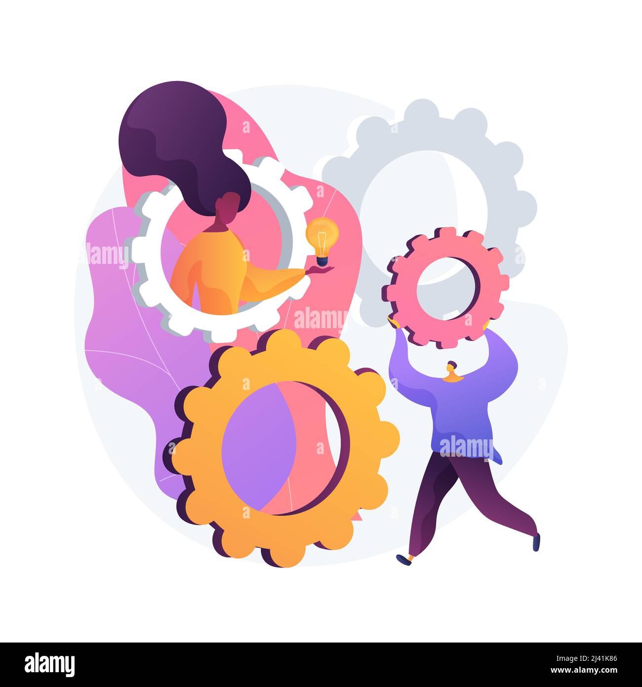 STEM activities abstract concept vector illustration. STEM during quarantine, fun home learning activity, self-isolation science entertainment, engine Stock Vector