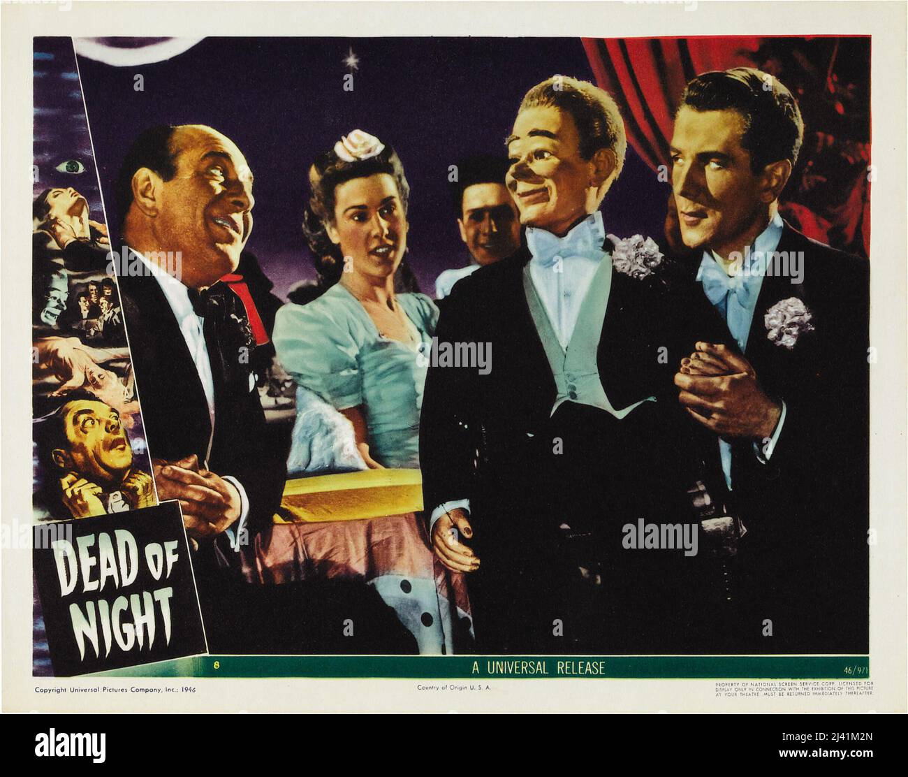MICHAEL REDGRAVE in DEAD OF NIGHT (1945), directed by ALBERTO CAVALCANTI, ROBERT HAMER, CHARLES