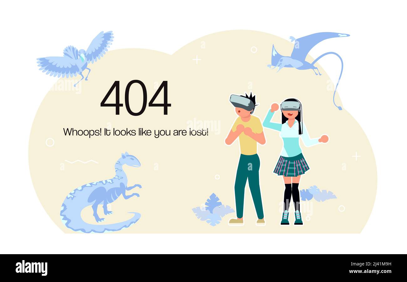 404 error not found web page. Stock Vector