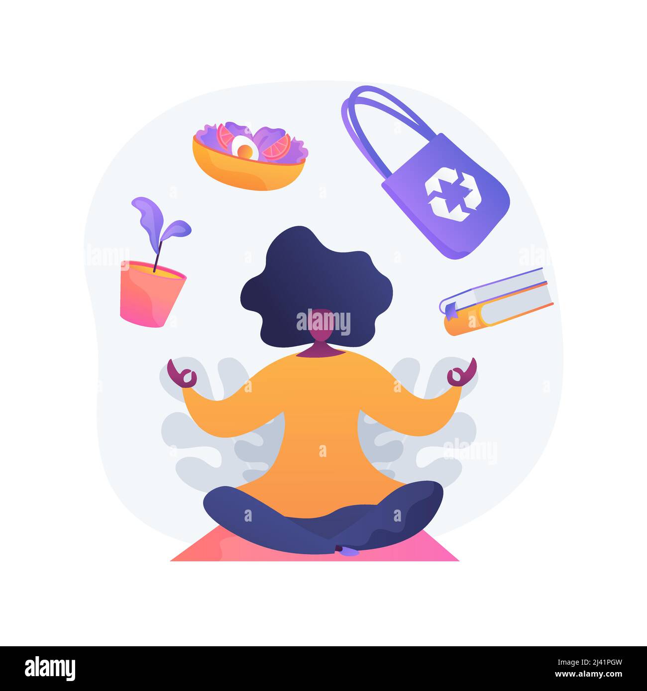 Minimalist lifestyle abstract concept vector illustration. Minimalist consumption, reduce buying, simple living, less financial burden, low expenses l Stock Vector