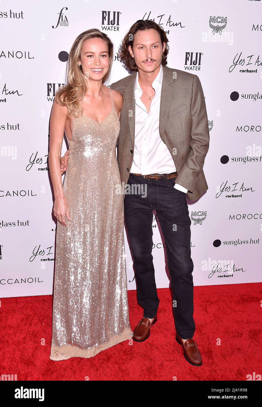 BEVERLY HILLS, CA - APRIL 10: (L-R) Brie Larson and Elijah Allan-Blitz