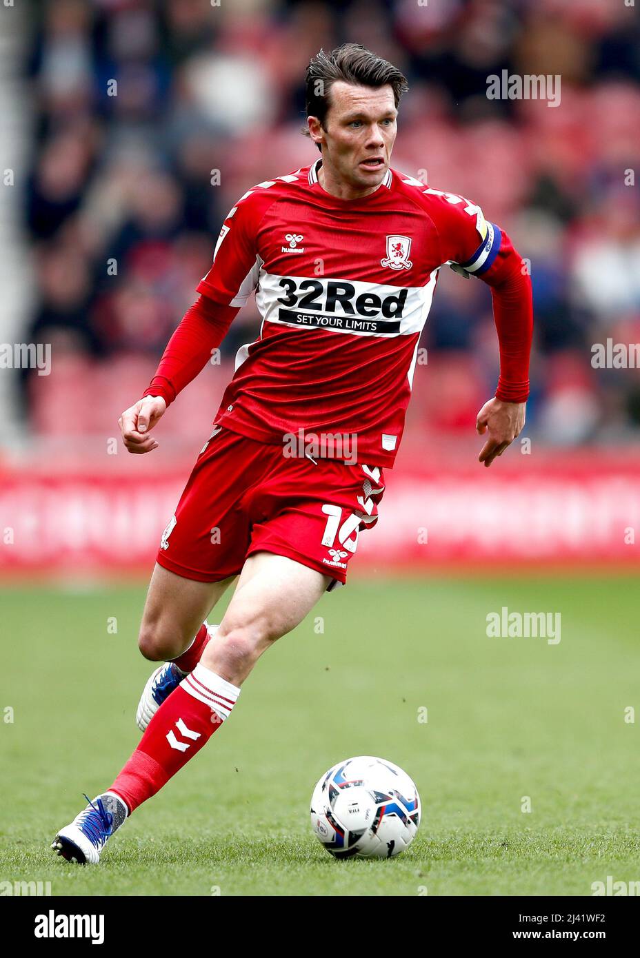 Middlesbrough's Jonny Howson in action during the Sky Bet Championship match at the Riverside Stadium, Middlesbrough. Picture date: Saturday April 9, 2022. Stock Photo