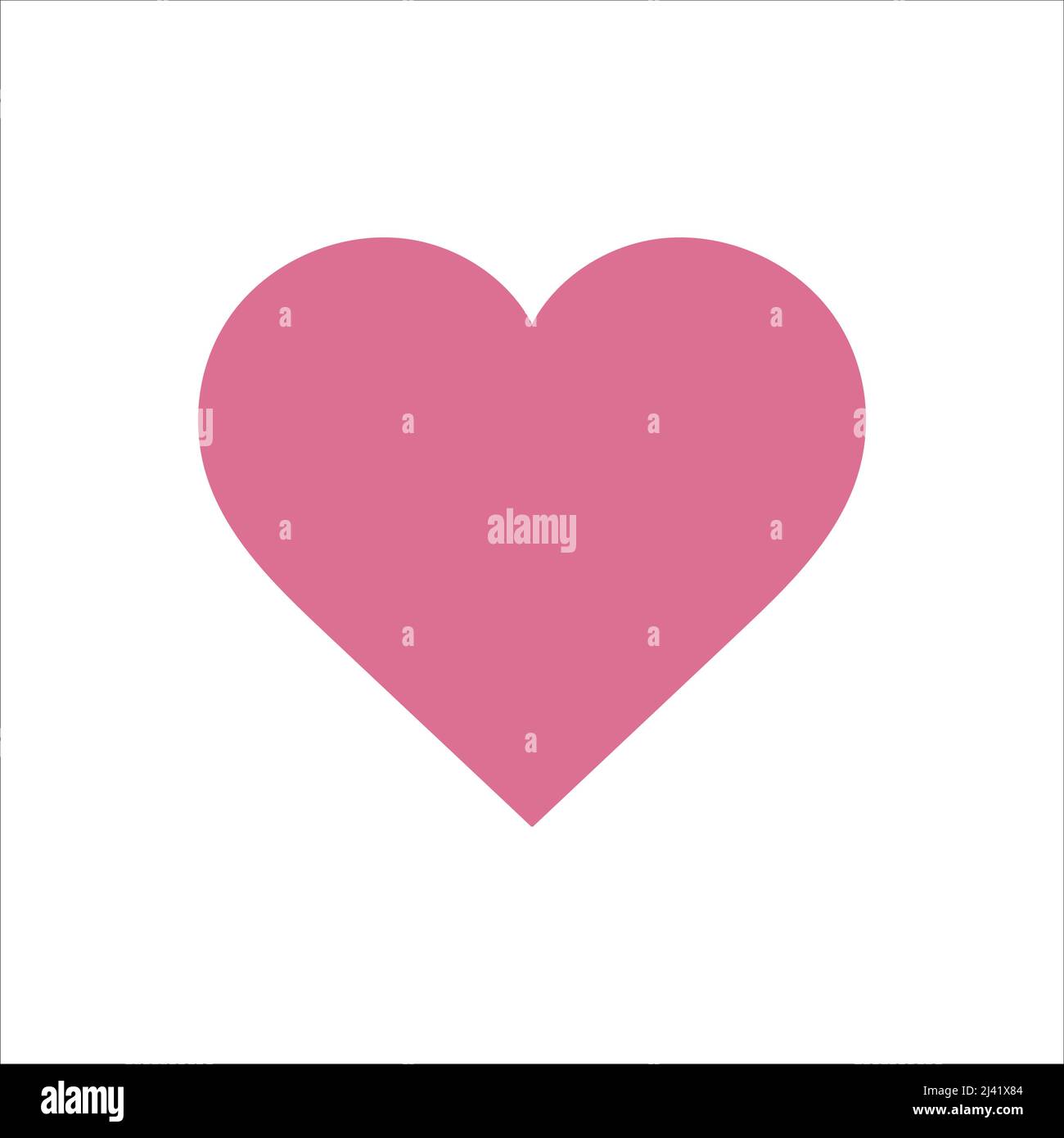 pink heart icon on a white background. vector Stock Vector Image & Art