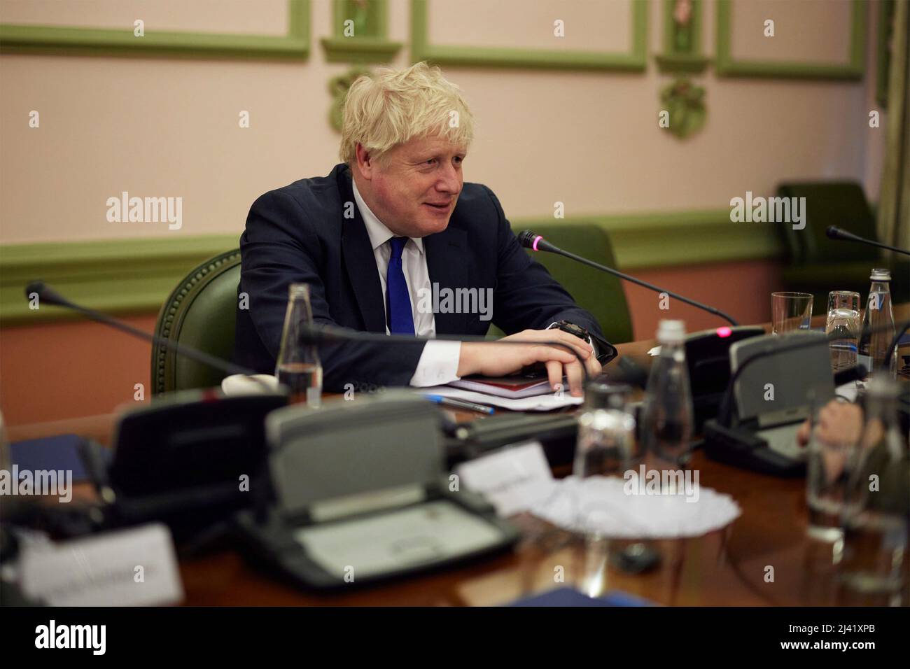 Kyiv, Ukraine. 09 April, 2022. British Prime Minister Boris Johnson ...