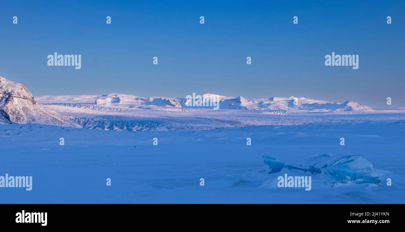 Fjallsárlón glacier lake, Vatnajökull, Iceland Stock Photo