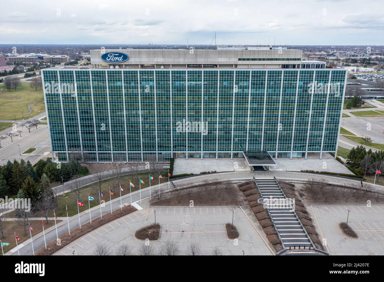 Ford Motor Company World Headquarters, Dearborn, MI, USA Stock Photo