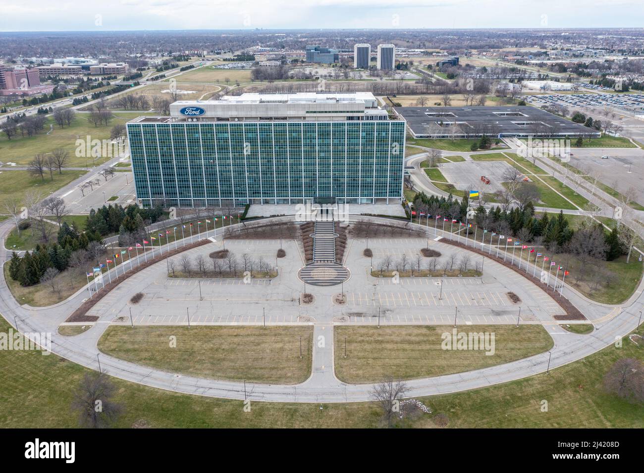 Ford Motor Company World Headquarters, Dearborn, MI, USA Stock Photo