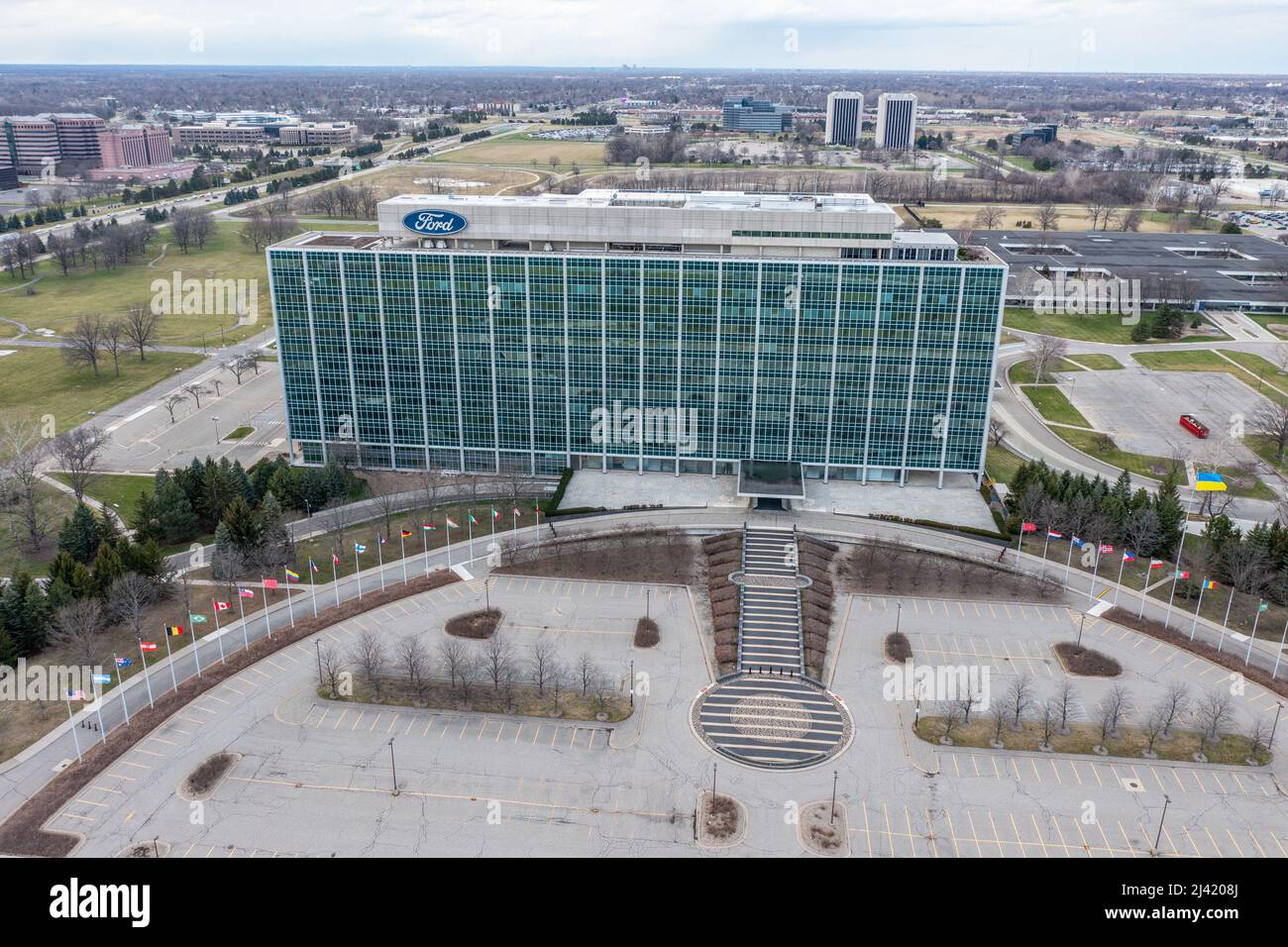 Ford Motor Company World Headquarters, Dearborn, MI, USA Stock Photo