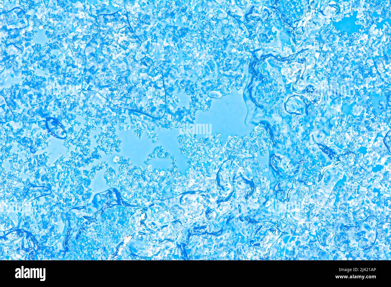 Blue ice crystals background Stock Photo - Alamy