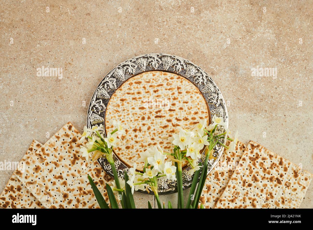 Pesah celebration concept, jewish Passover holiday. Traditional ritual ...