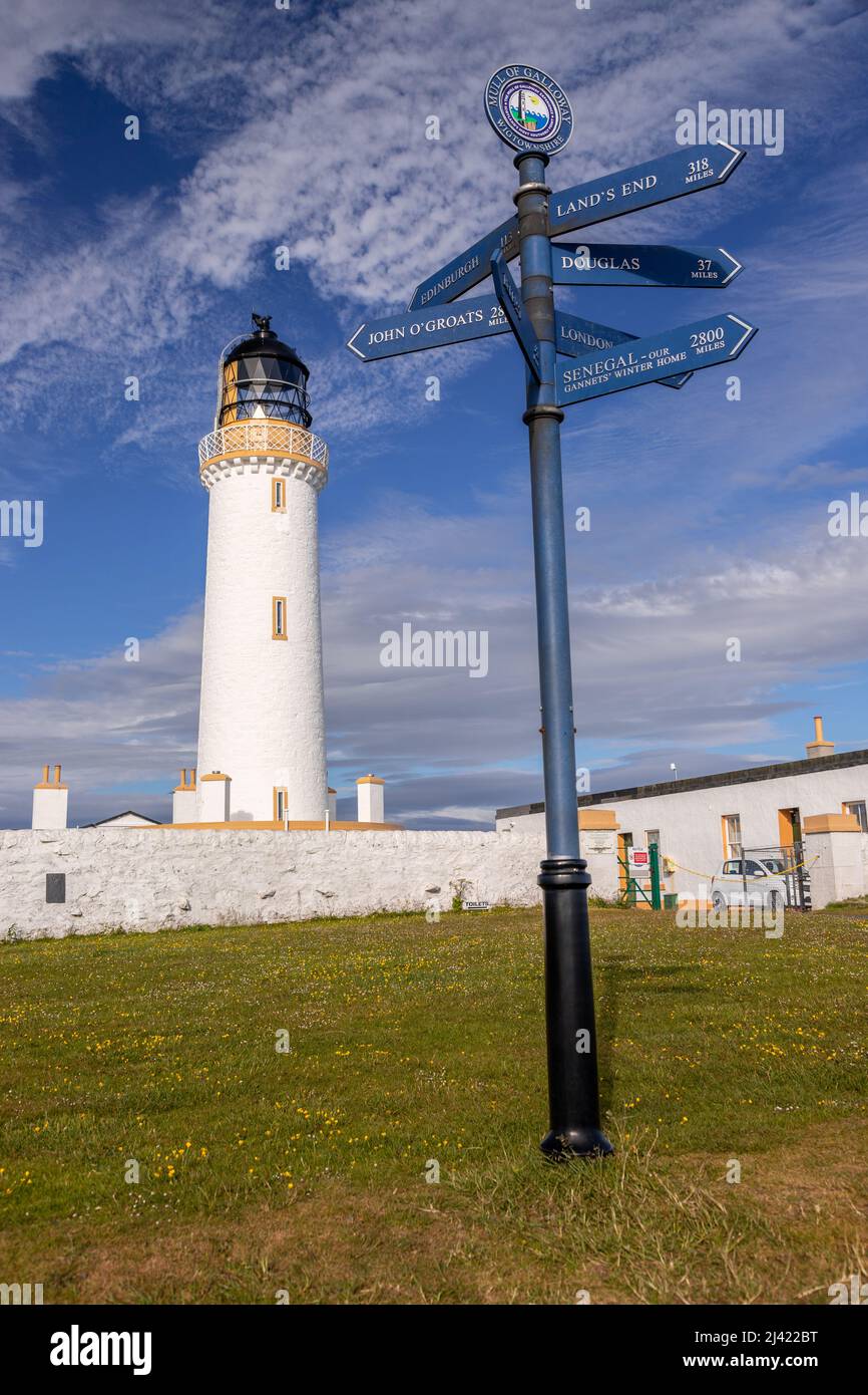 Mull of Galloway lighthouse, Dumfries and Galloway, Scotland Stock Photo