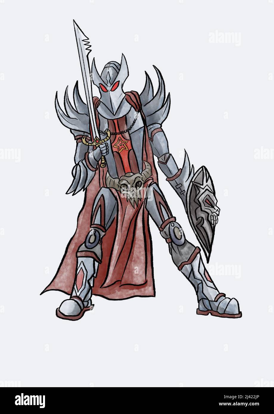 knight fantasy illustration Stock Photo - Alamy