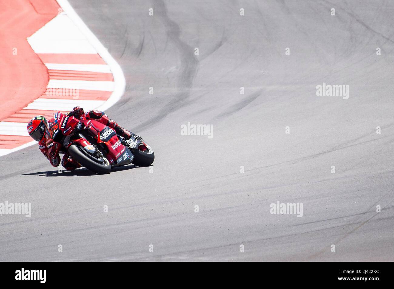 April 09, 2022: Francesco Bagnaia #63 with Ducati Lenovo Team in action ...