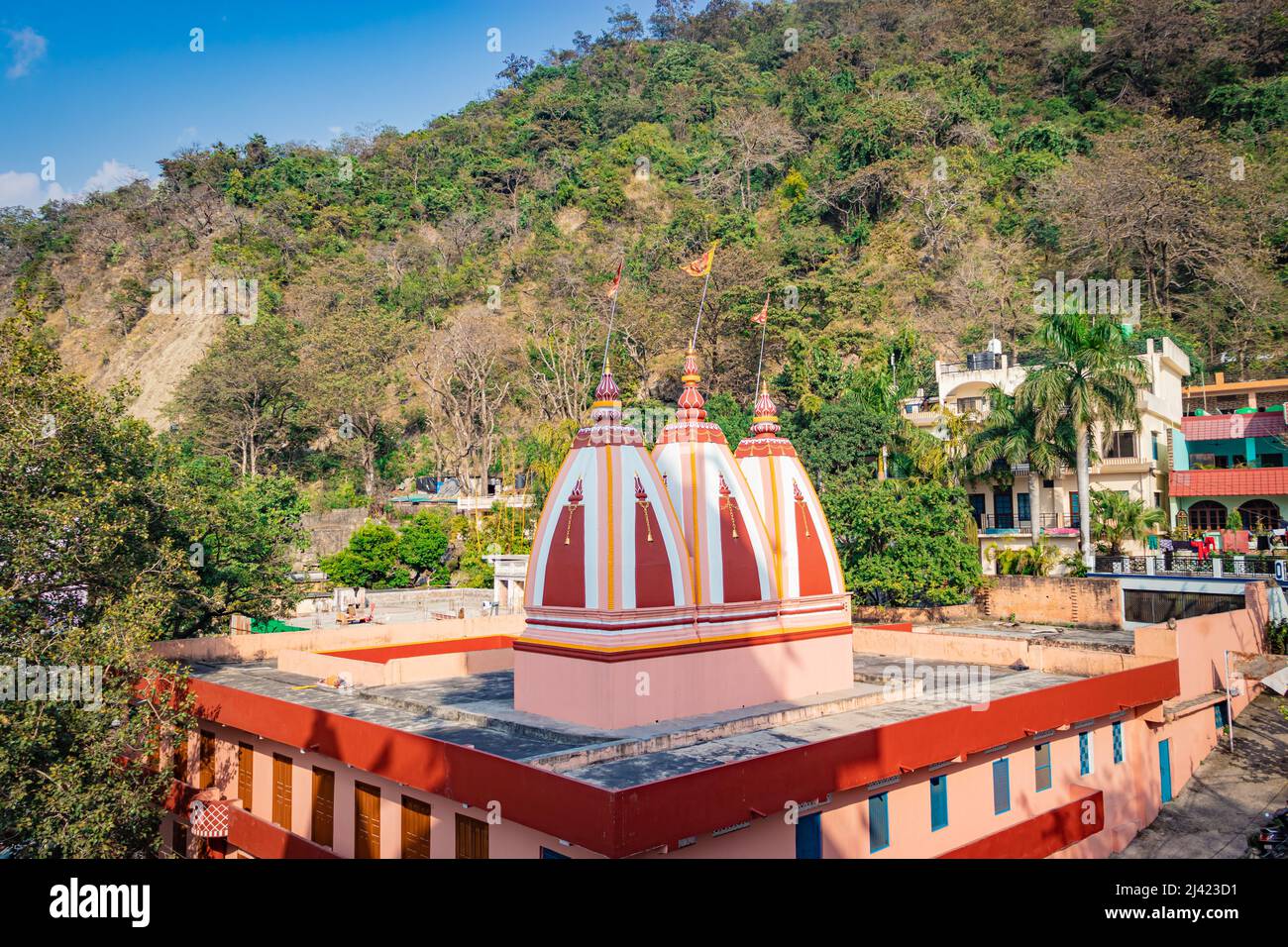 indian temple dome top architecture from different angle image is taken