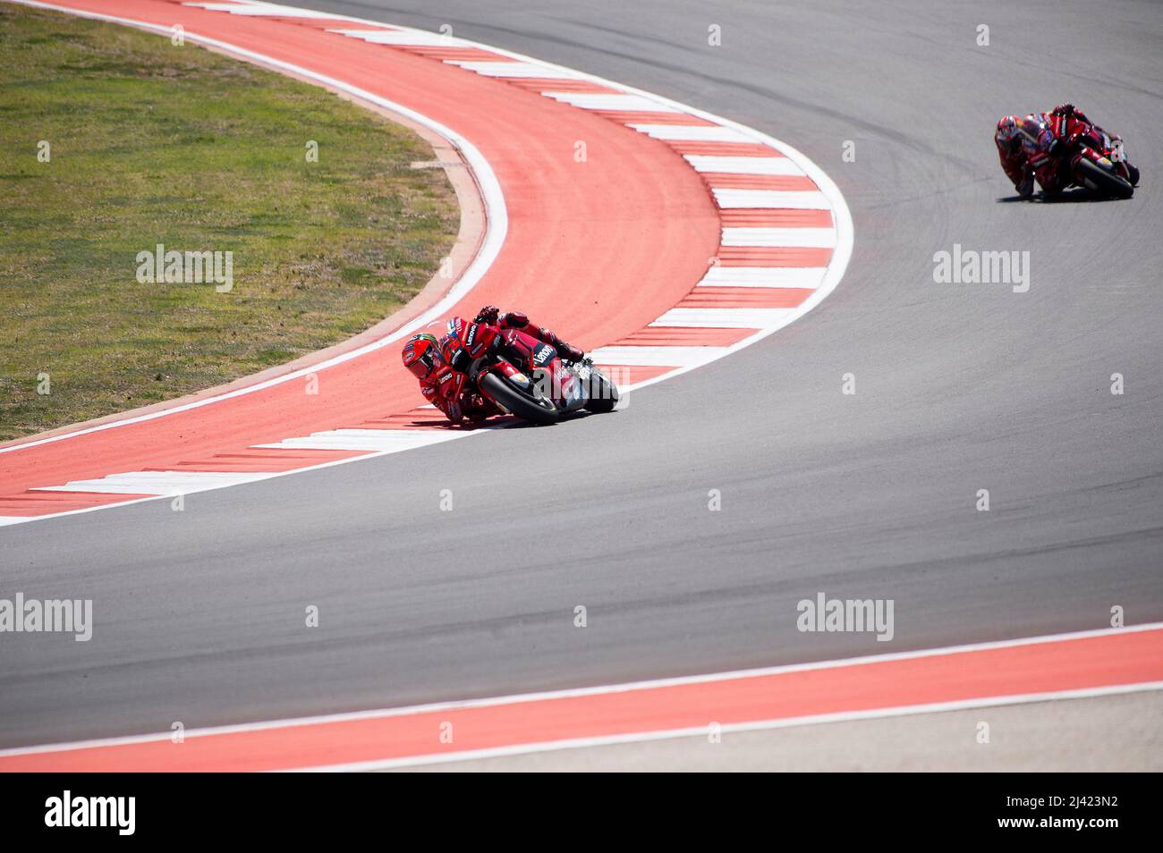 April 09, 2022: Francesco Bagnaia #63 with Ducati Lenovo Team in action ...