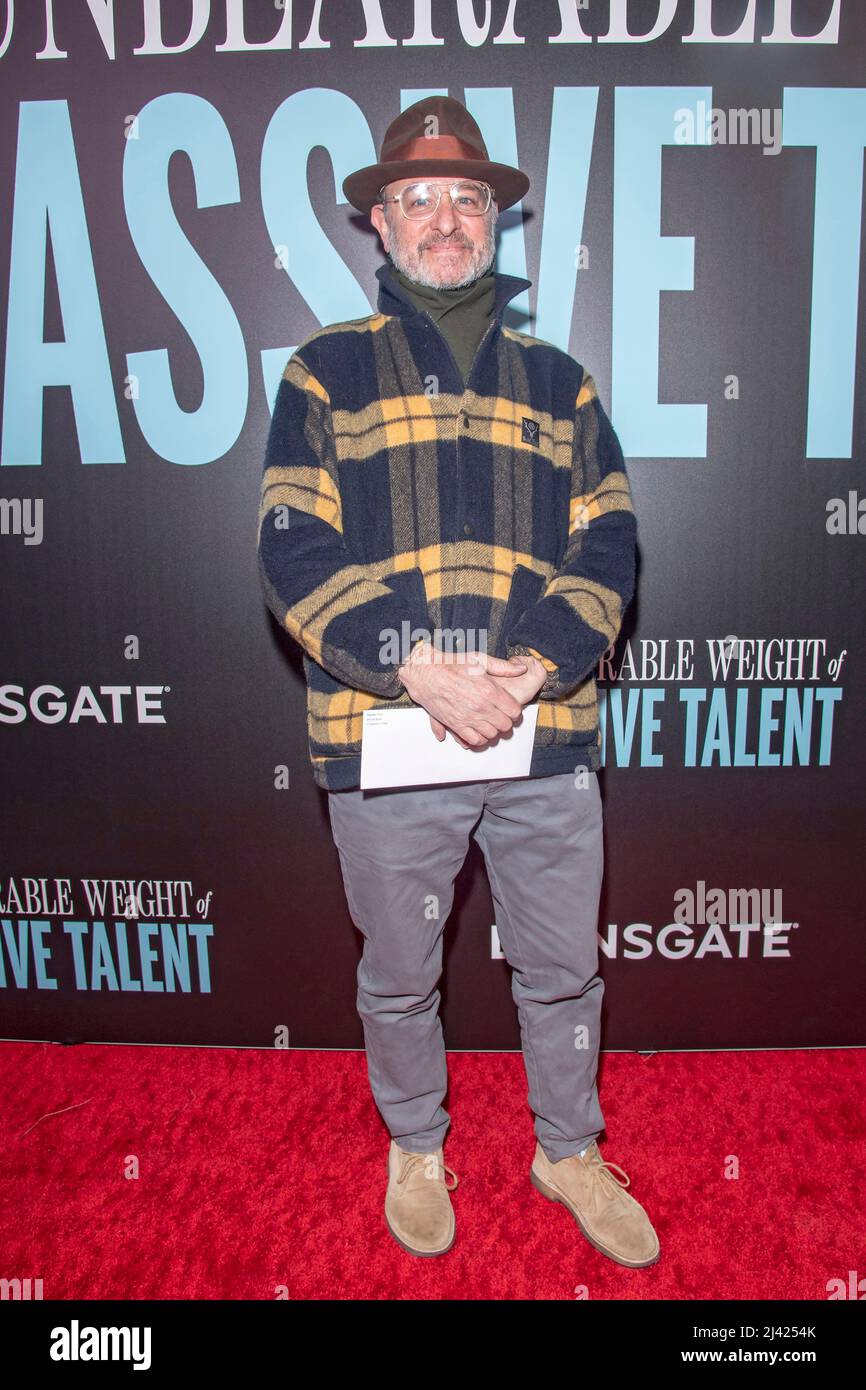New York, United States. 10th Apr, 2022. Fisher Stevens attends 'The Unbearable Weight Of Massive Talent' New York Screening at Regal Essex Crossing in New York City. (Photo by Ron Adar/SOPA Images/Sipa USA) Credit: Sipa USA/Alamy Live News Stock Photo