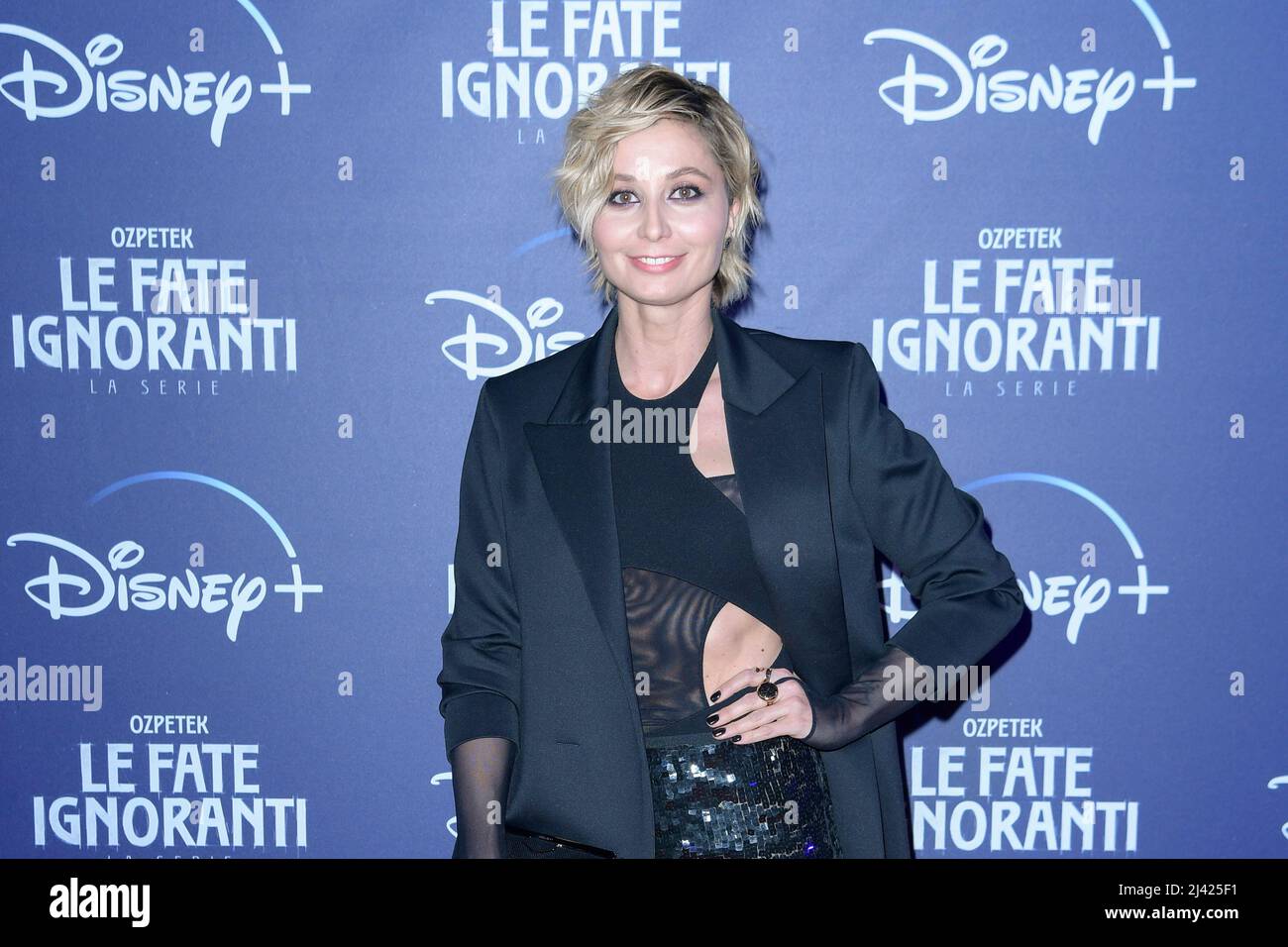 Anna Ferzetti attends the red carpet of the Disney series Le fate ...