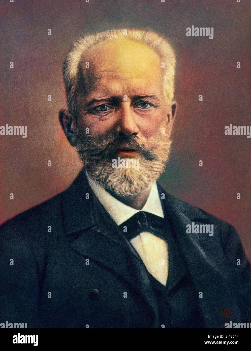 Portrait du compositeur russe Pyotr Ilich Tchaikovsky (Piotr Ilitch Tchaikovski, 1840-1893). Stock Photo