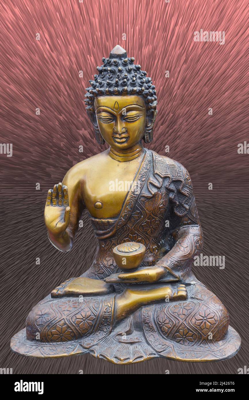 Gautama Buddha sculpture Stock Photo