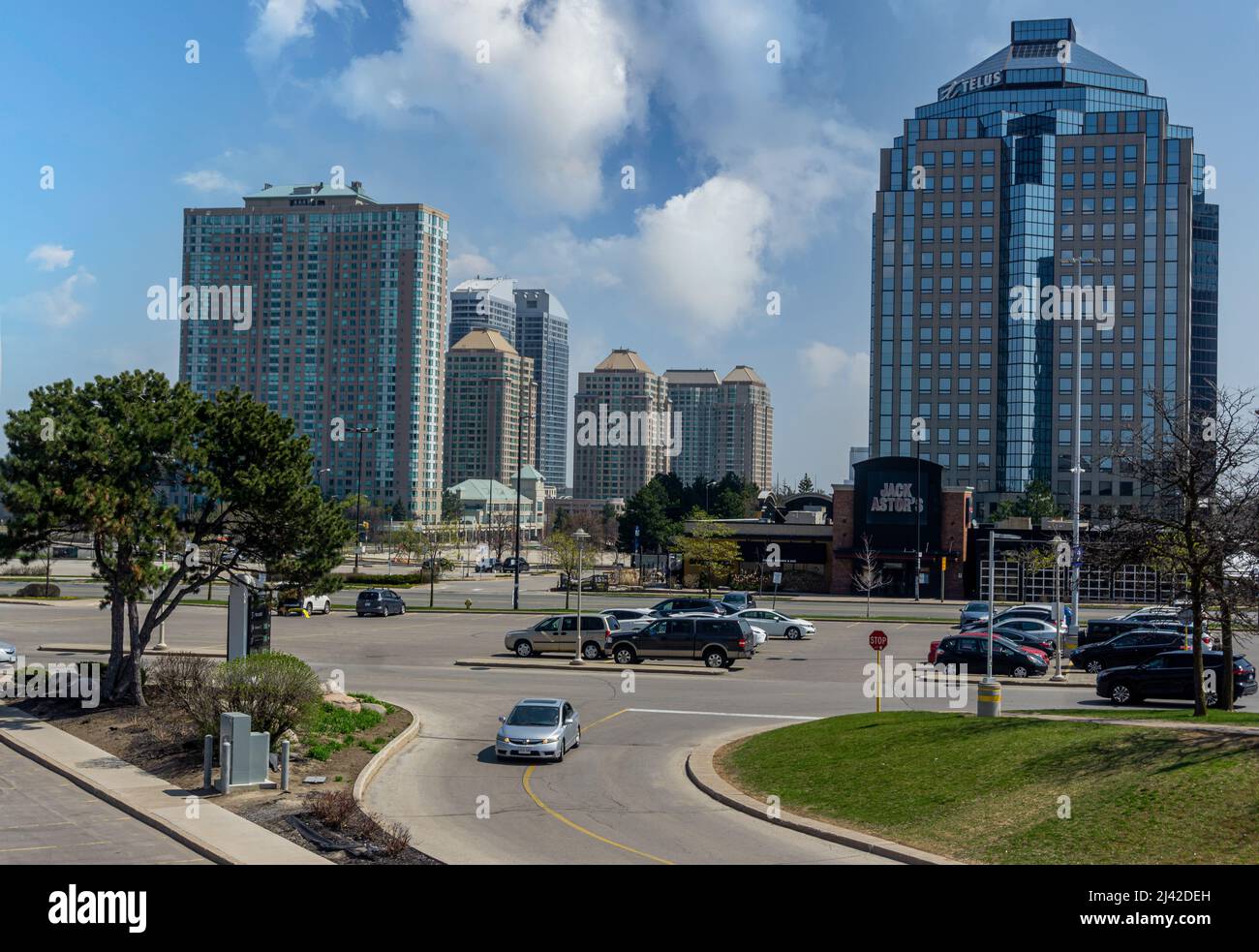 Scarborough, Toronto, Canada, April 2021 Modern business and