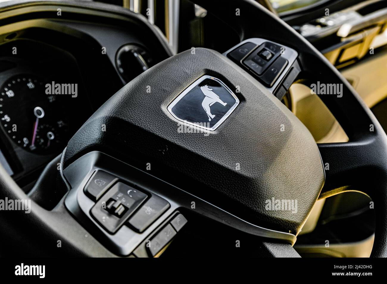 Cape Town, South Africa February 17, 2022 Steering Wheel and