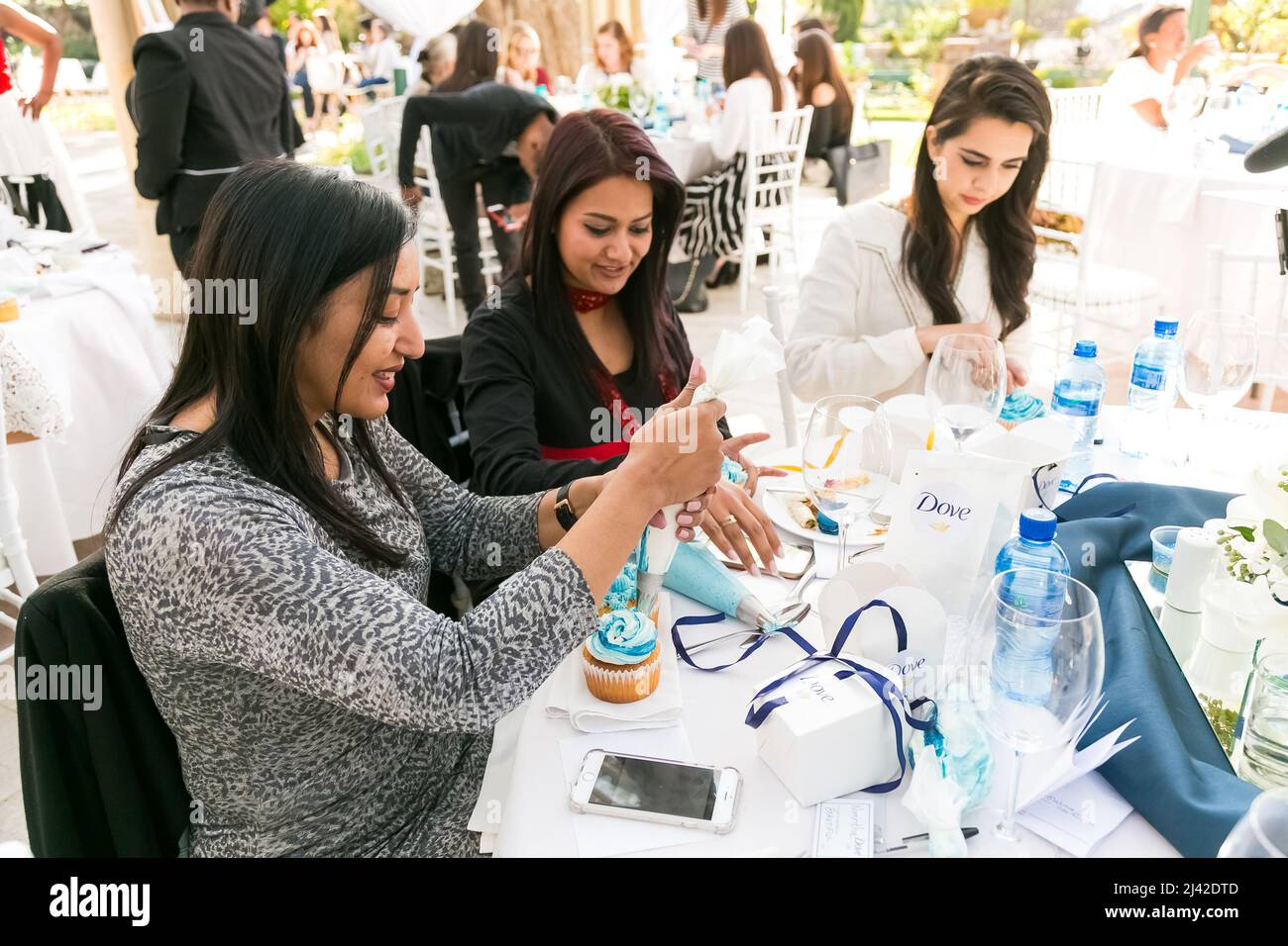 Johannesburg, South Africa August 18, 2016 Ladies at teambuilding