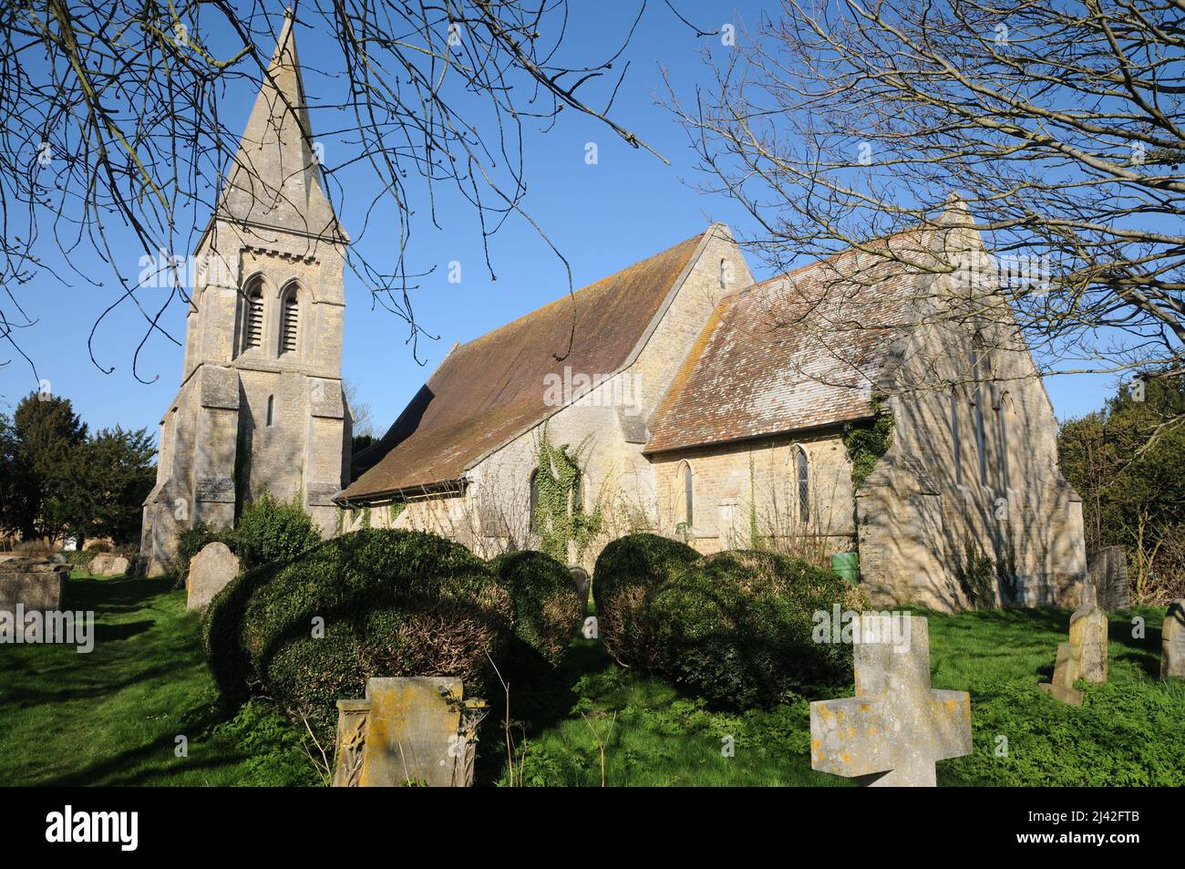St Giles Church, Tetsworth, Oxfordshire Stock Photo