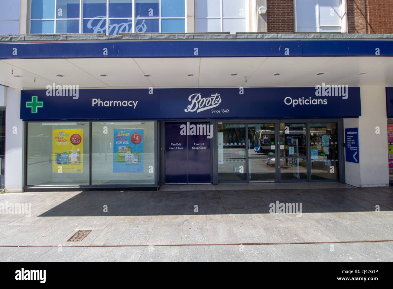 Boots entrance door hires stock photography and images Alamy