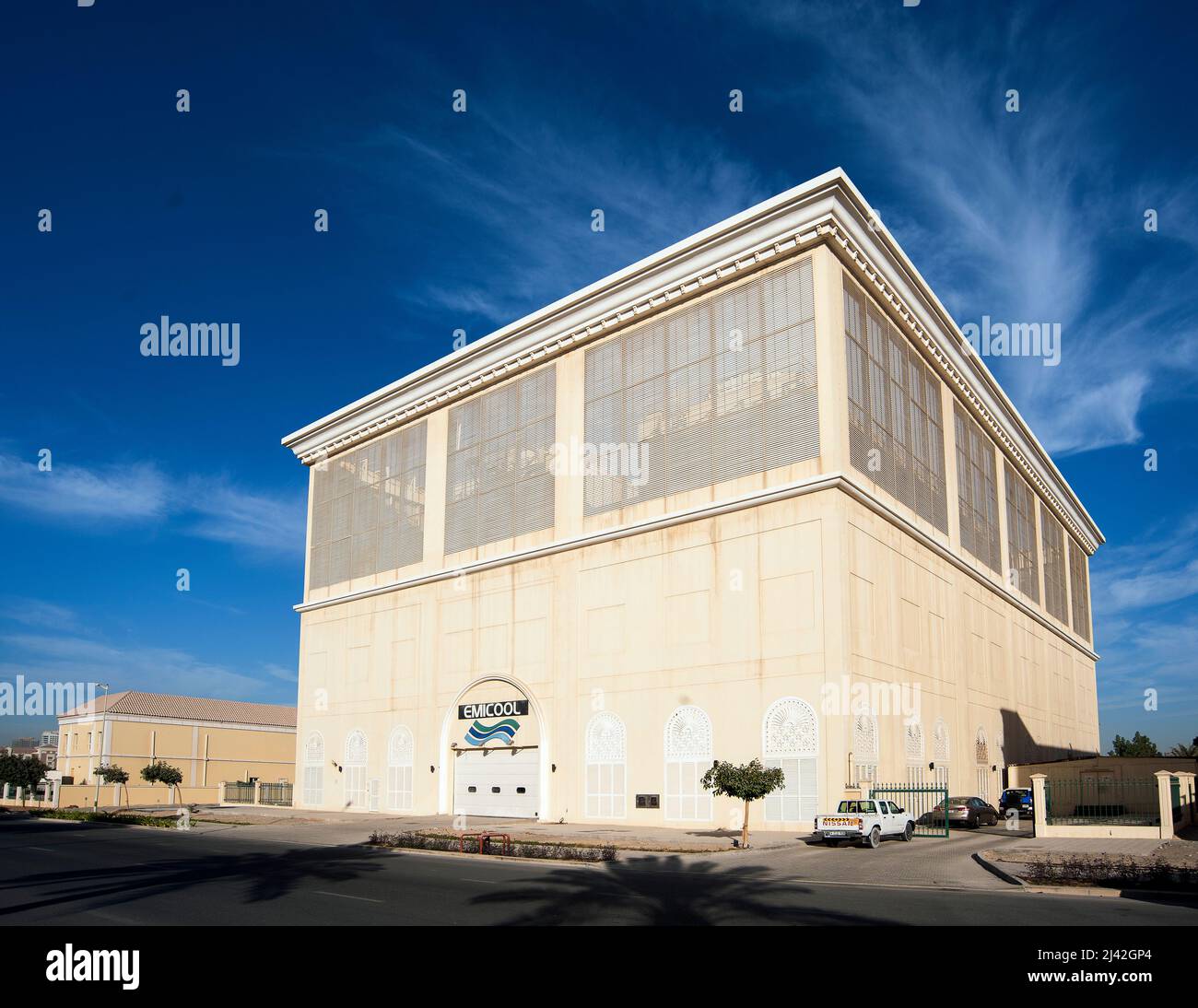 ndustrial architecture design - district cooling plant Stock Photo