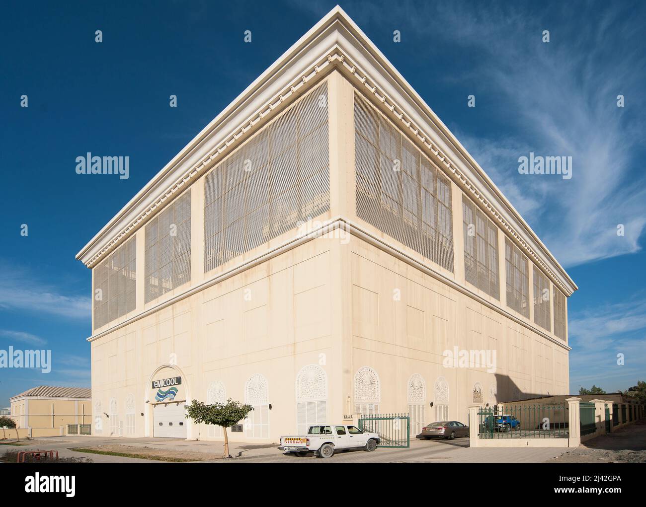 ndustrial architecture design - district cooling plant Stock Photo