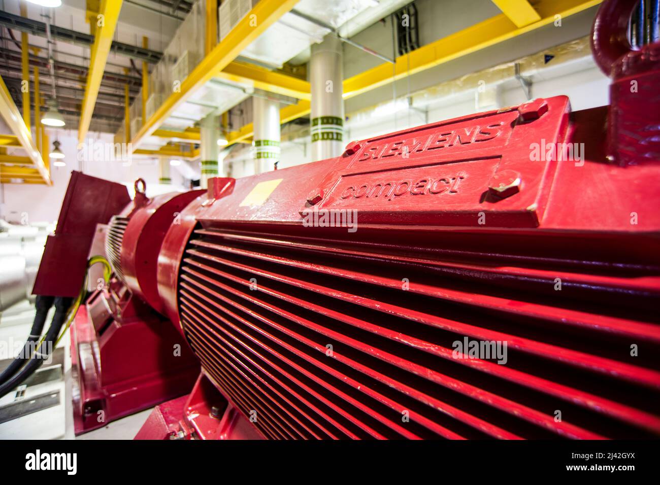 District cooling system diesel hydrant pump Stock Photo Alamy