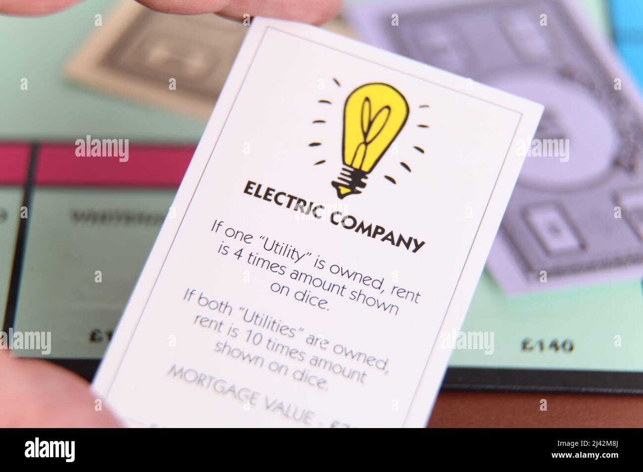 Monopoly Game Property Cards