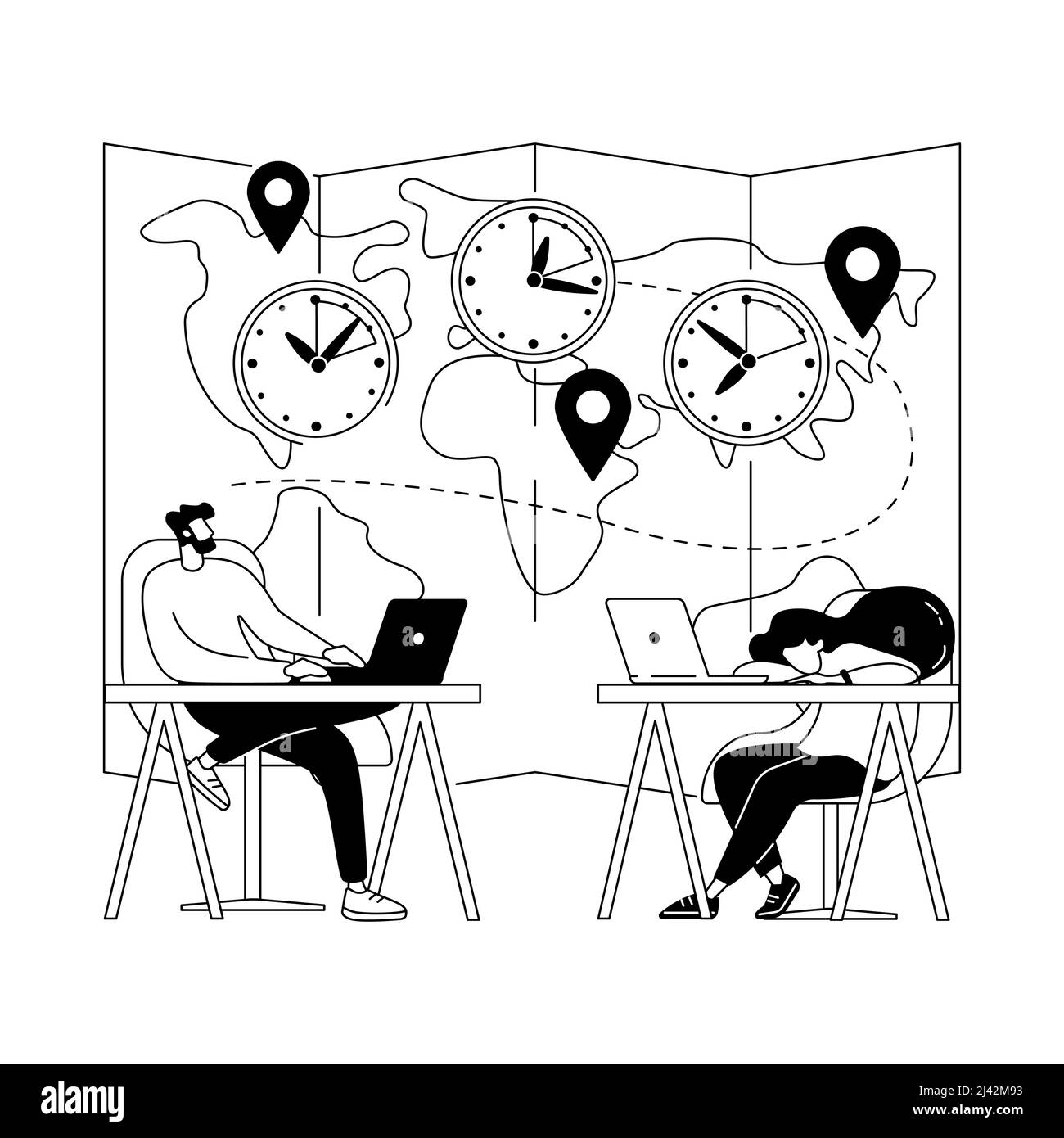 Coordination meeting Black and White Stock Photos & Images Alamy