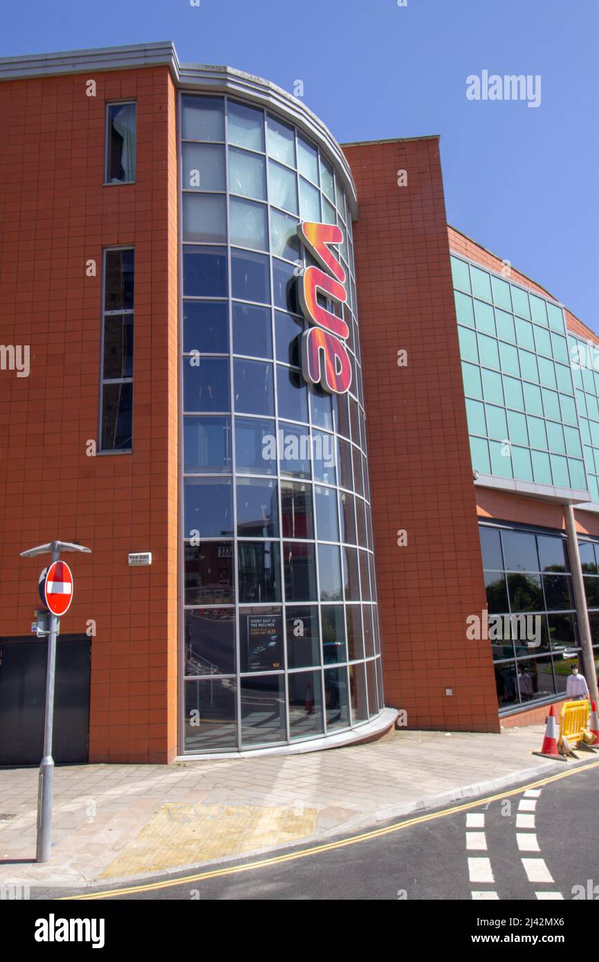 EXETER, UK JULY 18, 2021 The newly refurbished Vue cinema on Cheeke Street Stock Photo Alamy