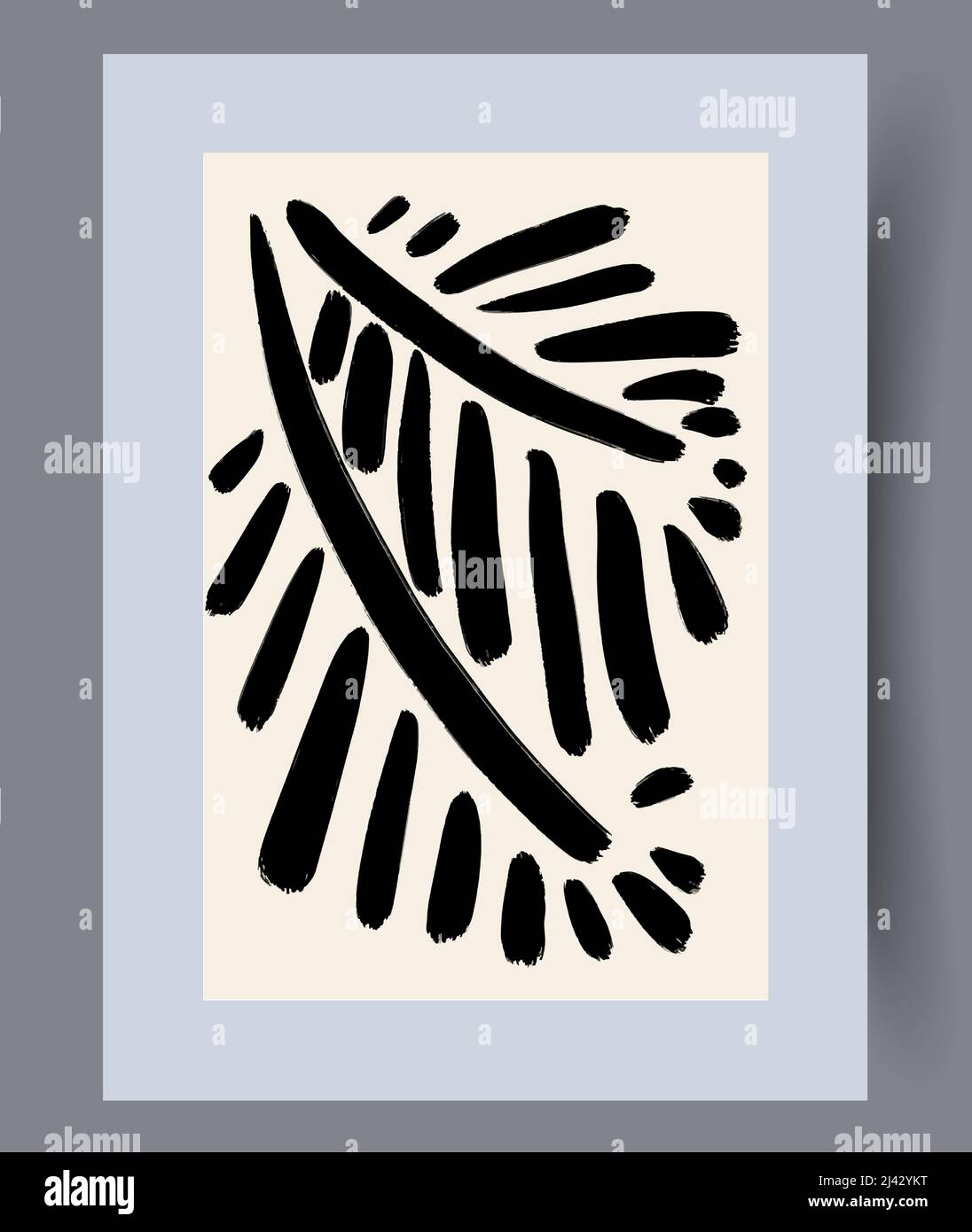 Printable wall art vector poster set. Stock Vector