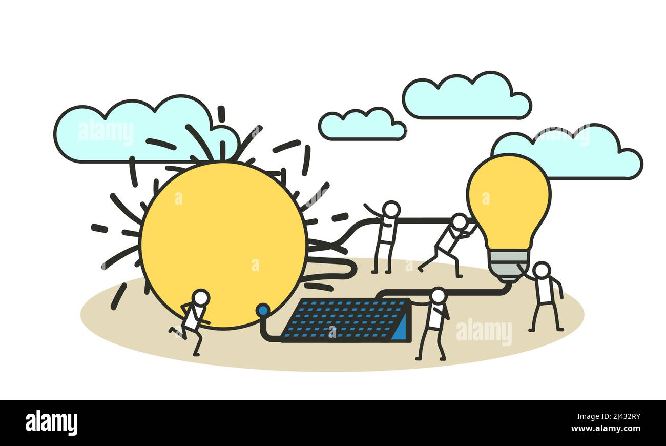 Eco energy vector alternative ecology illustration clean environment ...